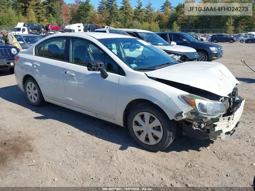 JF1GJAA64FH024273 — 2015 Subaru Impreza, передняя часть, фото до ремонта