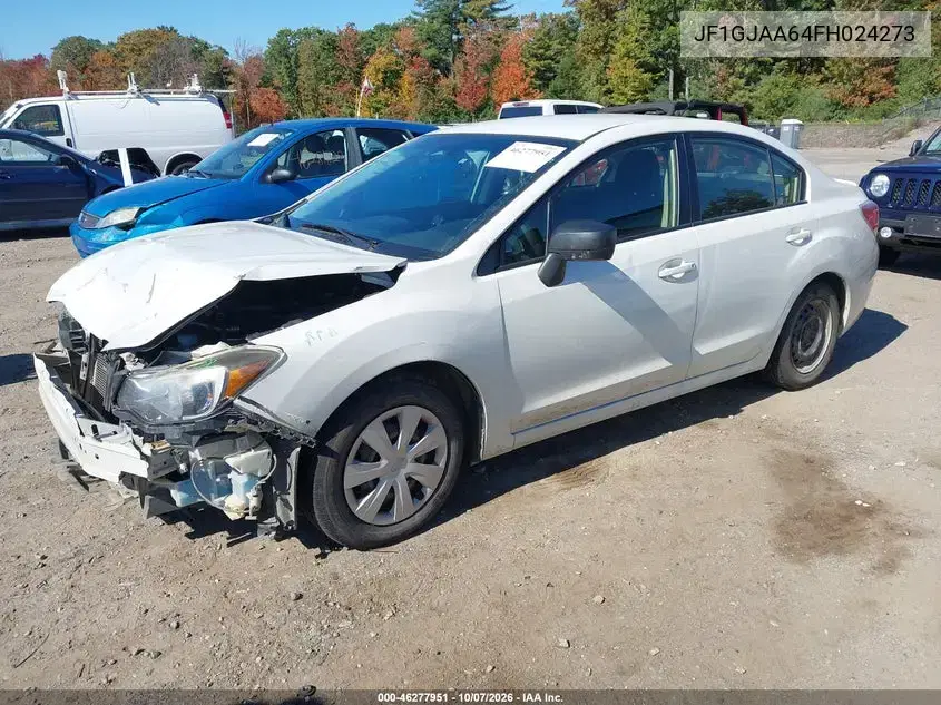 2015 Subaru Impreza 2.0I VIN JF1GJAA64FH024273 фото 3