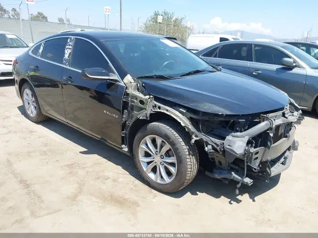 1G1ZD5ST6KF176799 — 2019 Chevrolet Malibu LT, Front End, фото до ремонта
