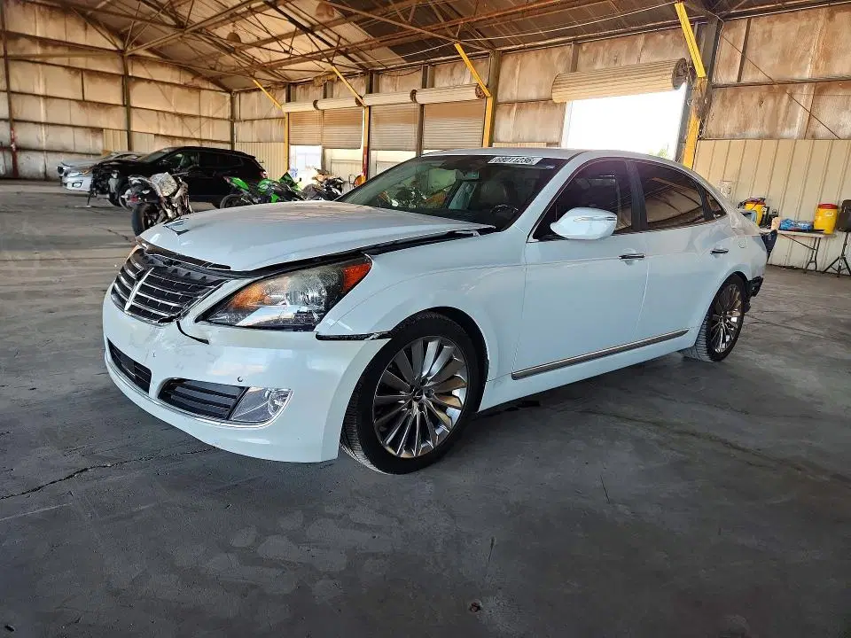 KMHGH4JH6EU078393 — 2014 Hyundai Equus, Задняя часть, фото до ремонта