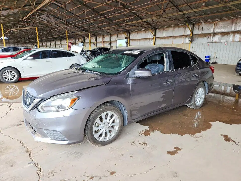 3N1AB7AP1KY429887 — 2019 Nissan Sentra, Передняя часть, фото до ремонта