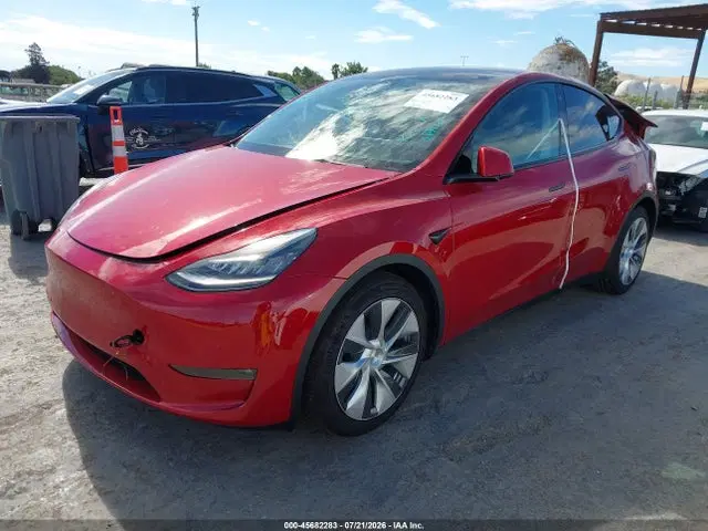 2022 Tesla Model Y Long Range Dual Motor All-wheel Drive VIN 7SAYGDEE6NF368964 фото 2