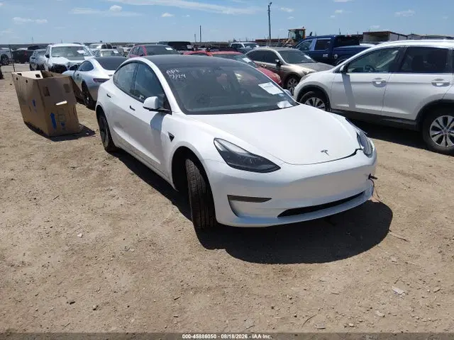 5YJ3E1EA8PF586612 — 2023 Tesla Model 3 Rear-Wheel Drive, Правый бок (Right Side), фото до ремонта