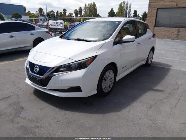 2019 Nissan LEAF S VIN 1N4AZ1CP6KC318110 фото 2