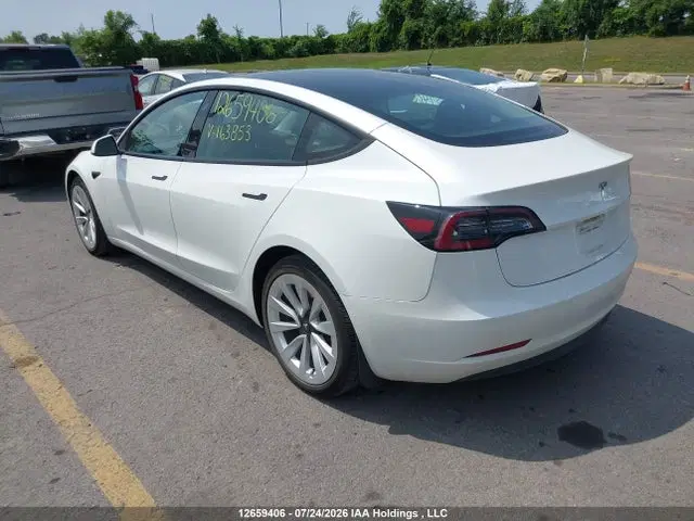 2022 Tesla Model 3 Rwd/standard Range VIN 5YJ3E1EA1NF163853 фото 3