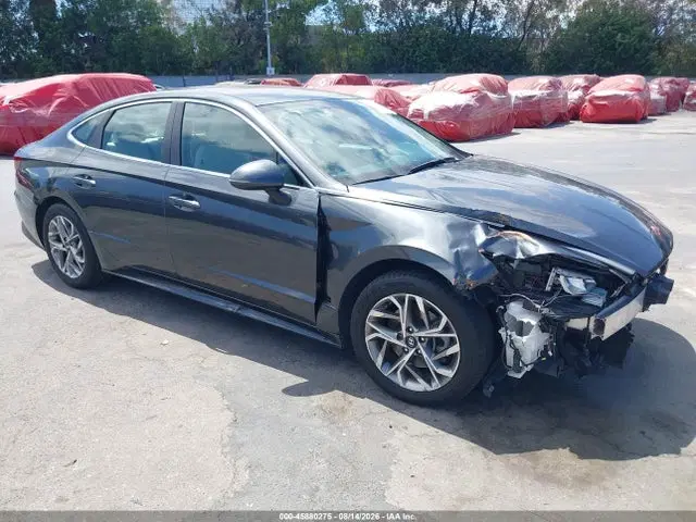 KMHL64JA4MA165653 — 2021 Hyundai Sonata SEL, Front End, фото до ремонта