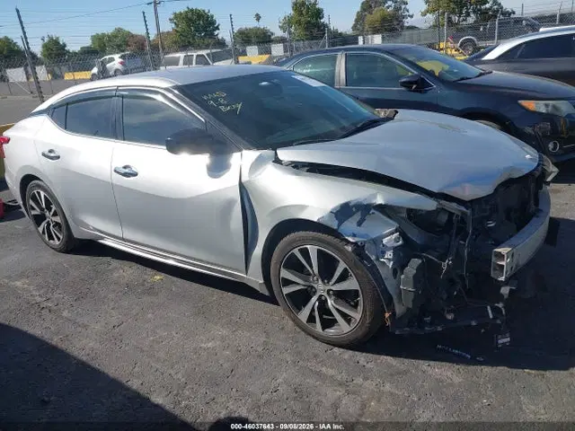 1N4AA6AP7JC389502 — 2018 Nissan Maxima 3.5 S, Front End, фото до ремонта