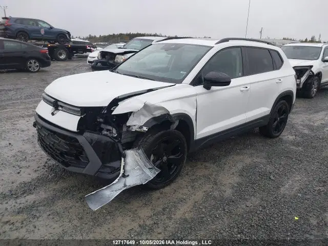 2025 Volkswagen Taos Se Black VIN 3VV2C7B24SM048108 фото 2