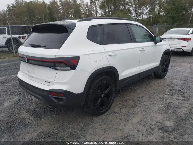 2025 Volkswagen Taos Se Black VIN 3VV2C7B24SM048108 фото 4