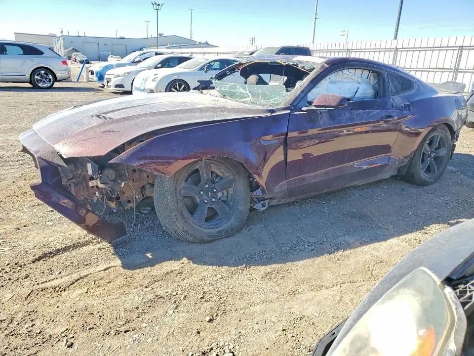 1FA6P8TH8J5185074 — 2018 Ford Mustang, Front End, фото до ремонта
