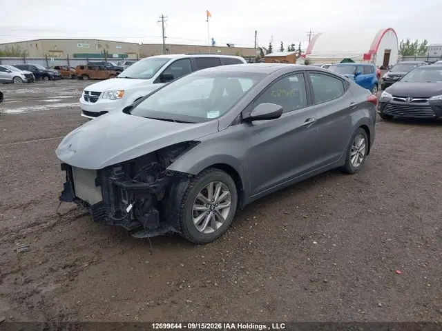 2014 Hyundai Elantra Se/sport/limited VIN 5NPDH4AE8EH510151 фото 2