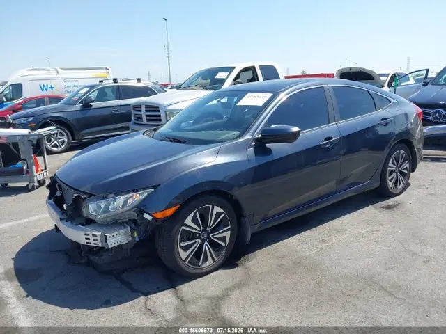 2018 Honda Civic Ex-t VIN JHMFC1F3XJX004976 фото 2