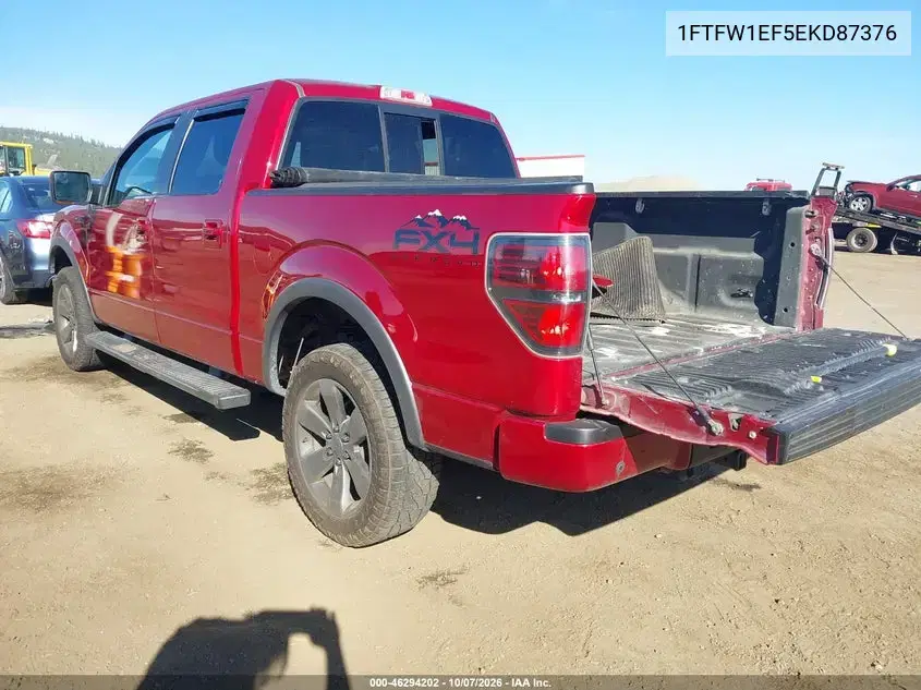 2014 Ford F-150 Fx4 VIN 1FTFW1EF5EKD87376 фото 4