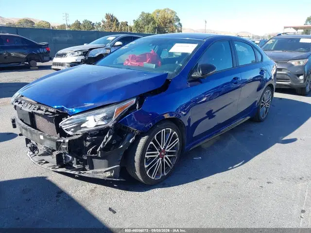 2021 KIA FORTE GT VIN 3KPF44AC0ME313836 фото 2