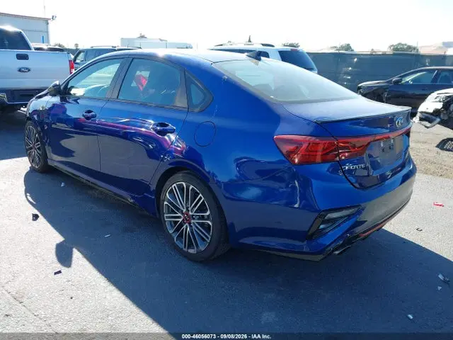 2021 KIA FORTE GT VIN 3KPF44AC0ME313836 фото 3