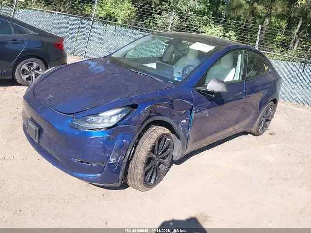 2022 Tesla Model Y Long Range Dual Motor All-wheel Drive VIN 7SAYGDEE6NF418567 фото 2