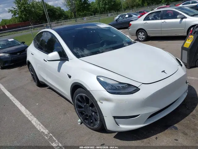 7SAYGDEEXNF362553 — 2022 Tesla Model Y Long Range Dual Motor ALL-Wheel Drive, Передняя часть слева (Left Front), фото до ремонта