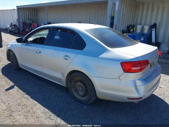 2015 Volkswagen Jetta 2.0l S VIN 3VW2K7AJXFM319928 фото 3