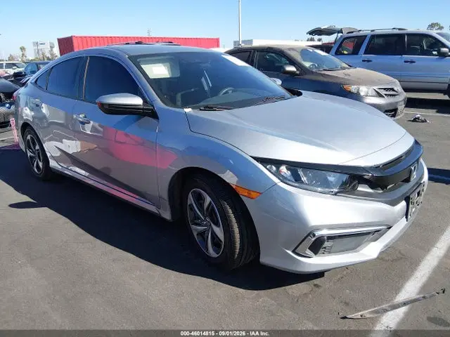 2HGFC2F65KH556295 — 2019 Honda Civic LX, Left Rear, фото до ремонта