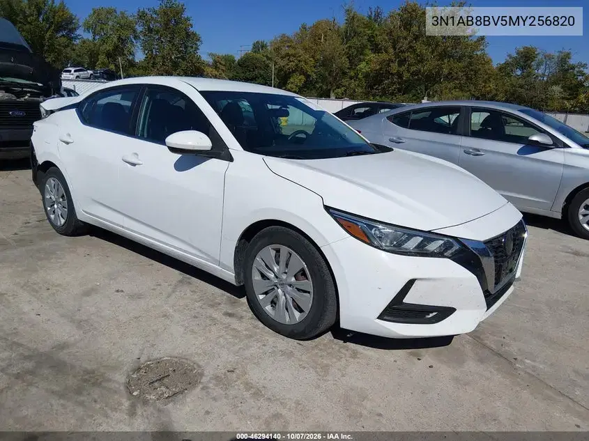 2021 Nissan Sentra S Xtronic Cvt VIN 3N1AB8BV5MY256820 фото 2
