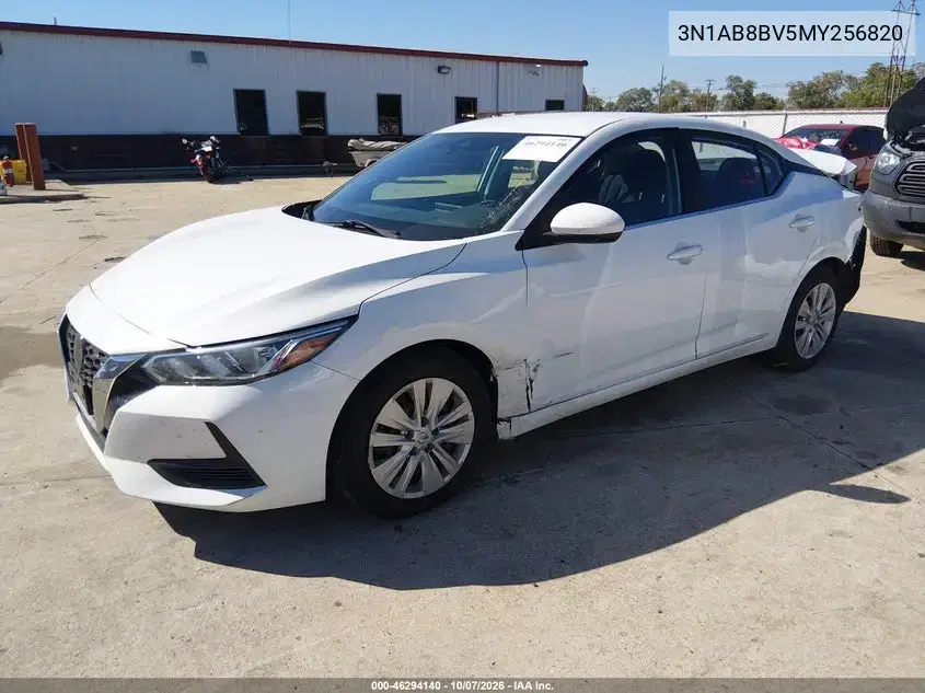 2021 Nissan Sentra S Xtronic Cvt VIN 3N1AB8BV5MY256820 фото 3