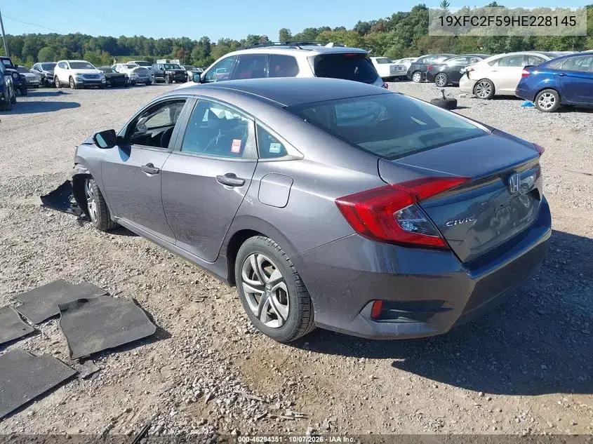 2017 Honda Civic Lx VIN 19XFC2F59HE228145 фото 4