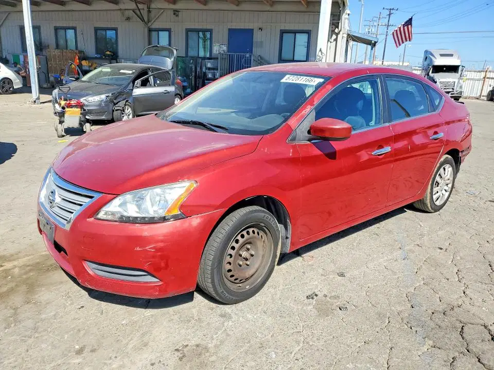 3N1AB7AP3EL646326 — 2014 Nissan Sentra, Rear End, фото до ремонта