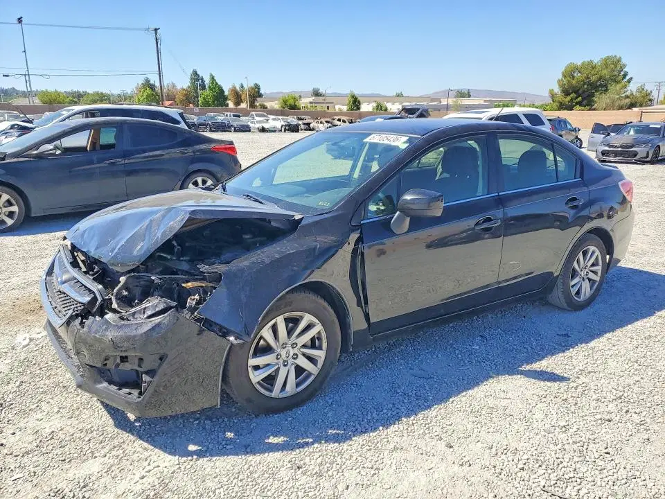 JF1GJAB67GH021481 — 2016 Subaru Impreza, Передняя часть, фото до ремонта