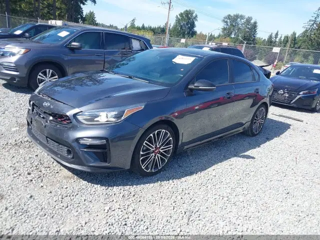 2020 KIA FORTE GT VIN 3KPF44AC1LE212920 фото 2
