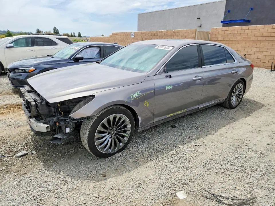 KMHG54JH0JU044632 — 2018 Genesis G90, FRONT END, фото до ремонта