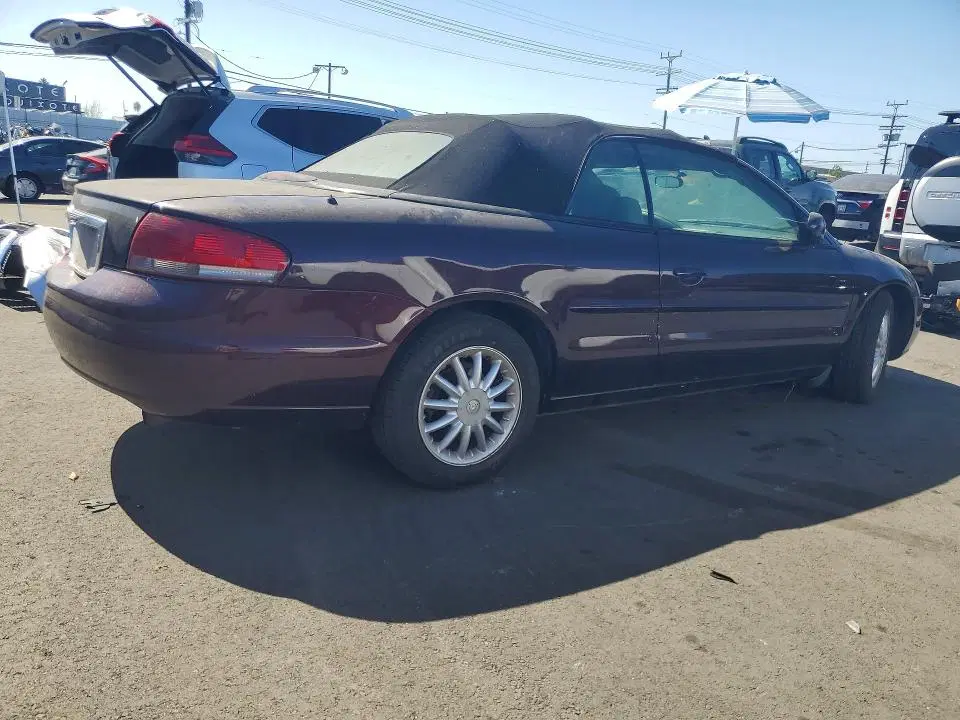 2003 CHRYSLER SEBRING VIN 1C3EL55TX3N507545 фото 3