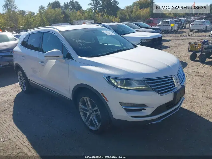 2015 Lincoln Mkc VIN 5LMCJ2A99FUJ03639 фото 2