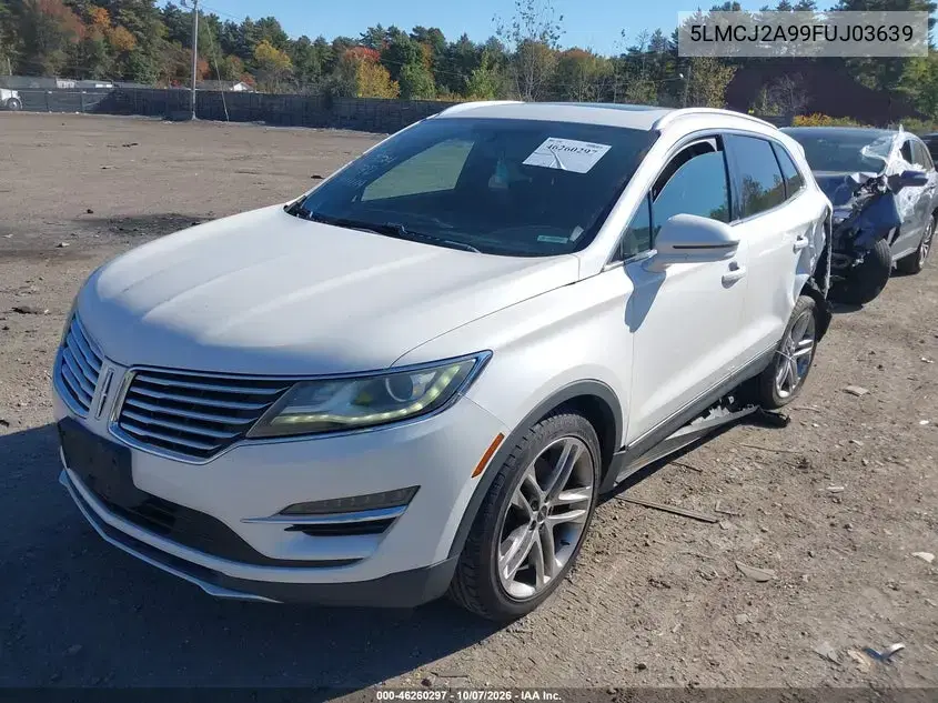 2015 Lincoln Mkc VIN 5LMCJ2A99FUJ03639 фото 3
