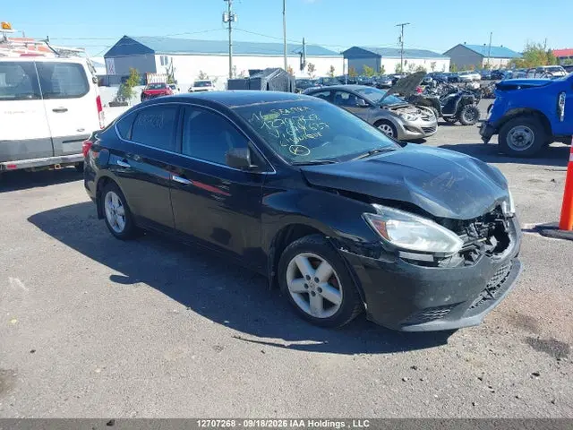 3N1AB7AP2GL674637 — 2016 Nissan Sentra 1.8 S/1.8 SL/1.8 SR/1.8 SV, Front, фото до ремонта