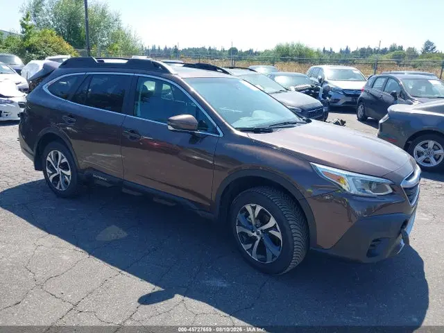 4S4BTANC8M3227994 — 2021 Subaru Outback Limited, Задняя часть (Rear), фото до ремонта
