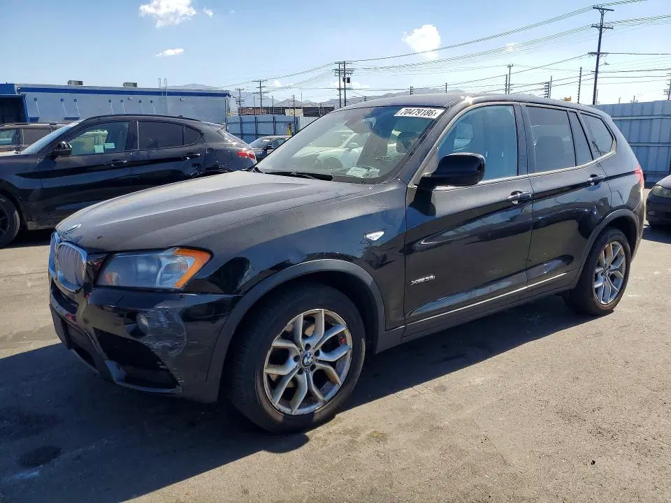 5UXWX7C52E0E82761 — 2014 BMW X3, Передняя часть, фото до ремонта