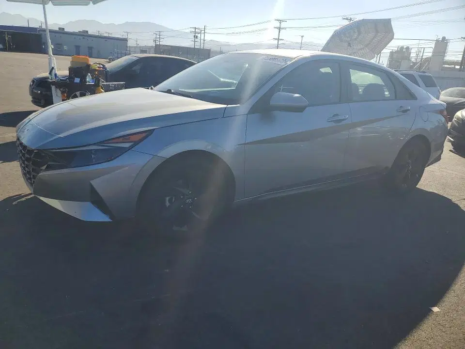 5NPLM4AG2MH030050 — 2021 Hyundai Elantra, FRONT END, фото до ремонта