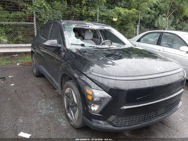 KM8HC3A60RU011578 — 2024 Hyundai Kona Electric SEL, Left Front, фото до ремонта