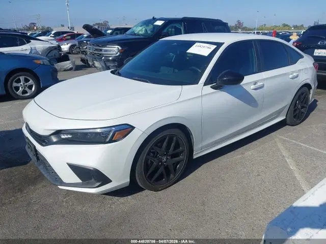 2022 Honda Civic Sport VIN 2HGFE2F53NH501902 фото 2