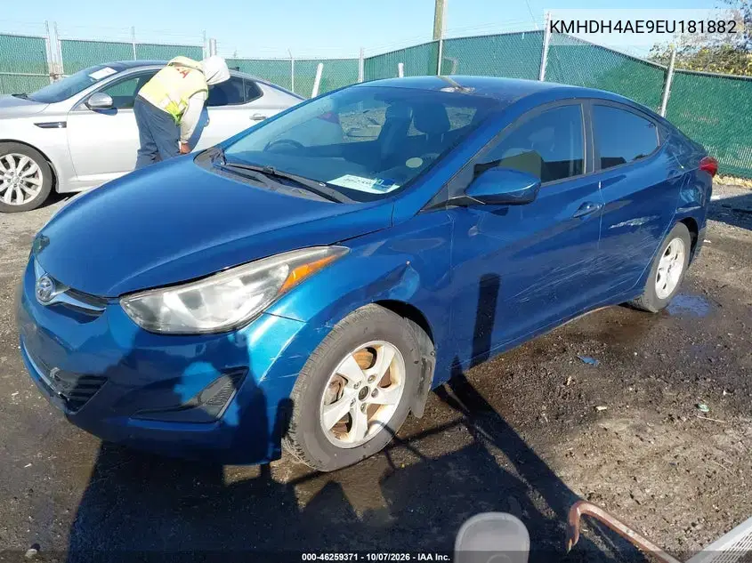 2014 Hyundai Elantra Se VIN KMHDH4AE9EU181882 фото 3