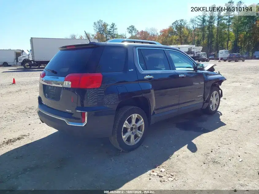 2017 GMC Terrain Slt VIN 2GKFLUEK6H6310194 фото 4
