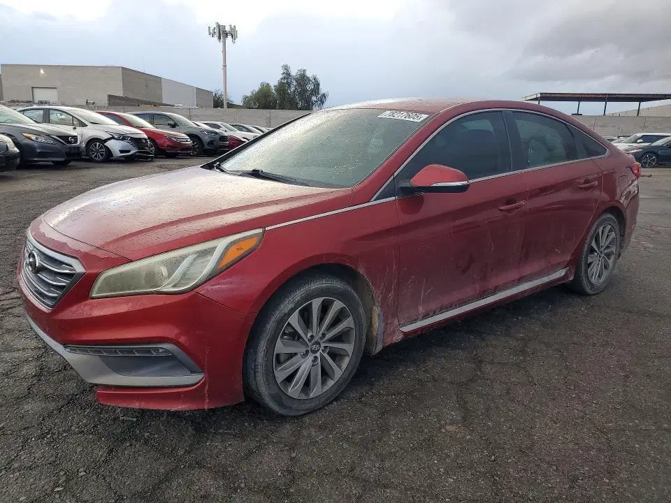5NPE34AFXFH258478 — 2015 Hyundai Sonata, Передняя часть, фото до ремонта