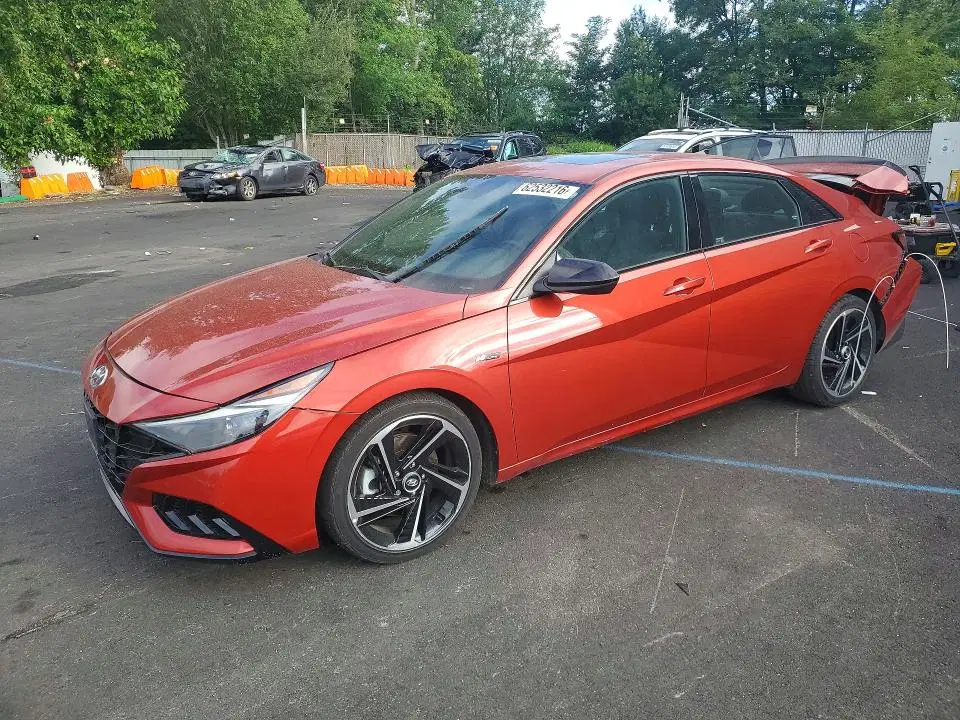 KMHLR4AF0MU153372 — 2021 Hyundai Elantra, Задняя часть (Rear End), фото до ремонта