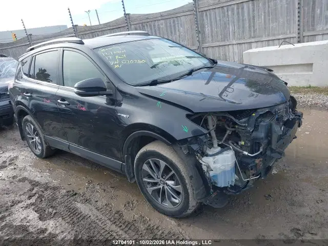 JTMRJREV4HD070750 — 2017 Toyota RAV4 Hybrid LE, Передняя часть (Front), фото до ремонта