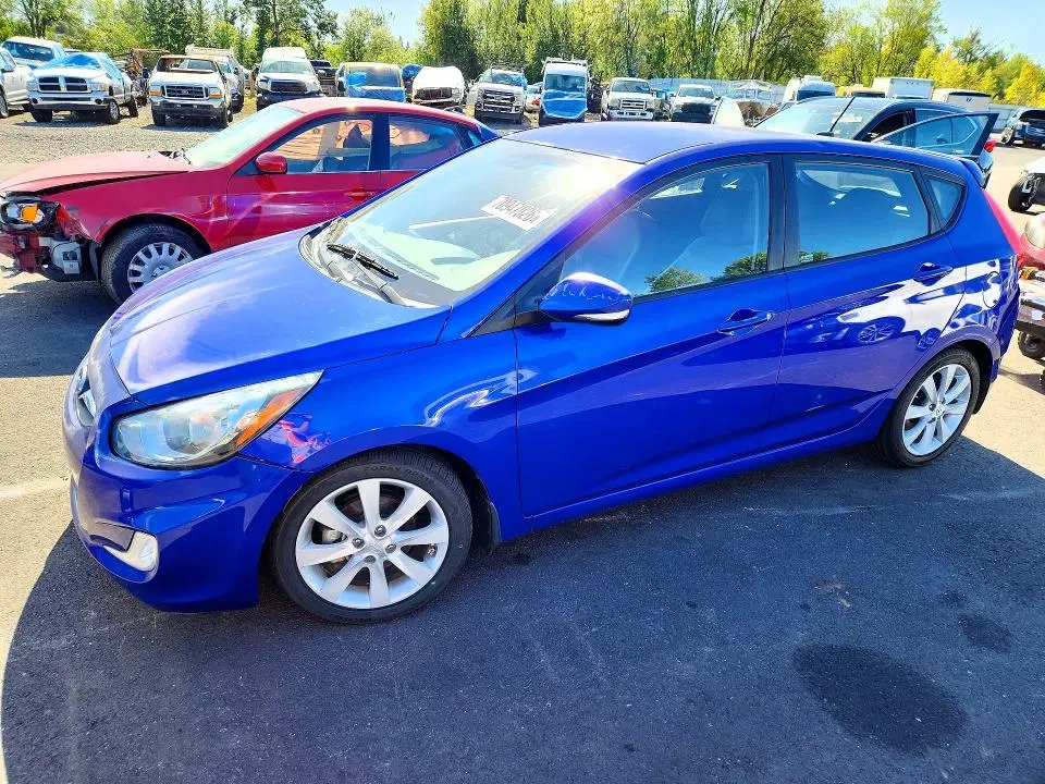 2013 HYUNDAI ACCENT VIN KMHCU5AEXDU111609 фото 2