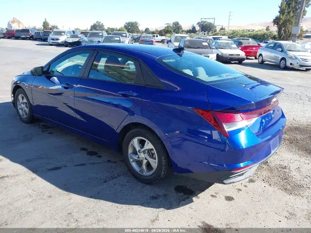 2021 Hyundai ELANTRA SE VIN 5NPLL4AG2MH045988 фото 3