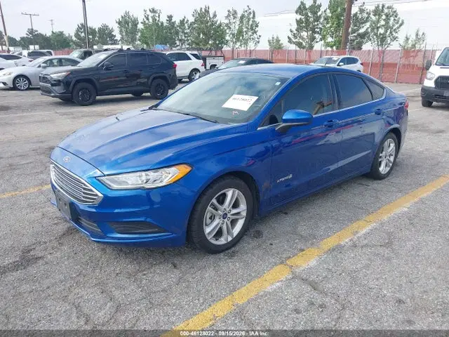 2018 Ford Fusion Hybrid S VIN 3FA6P0UU8JR254341 фото 2