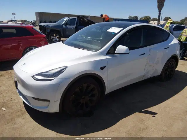 2021 Tesla Model Y Long Range Dual Motor All-wheel Drive VIN 5YJYGDEE5MF287210 фото 2