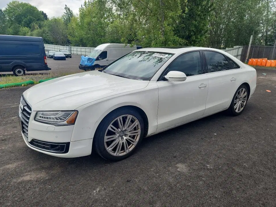 WAUJGAFD8FN019937 — 2015 Audi A8, FRONT END, фото до ремонта