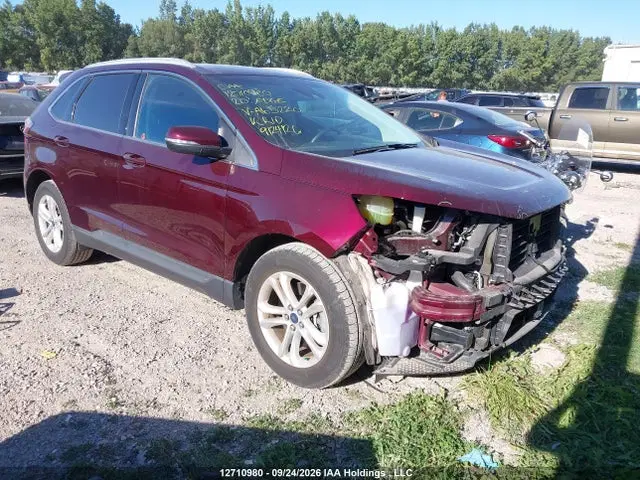 2FMPK4J92LBA65220 — 2020 Ford Edge SEL, Передняя часть (Front), фото до ремонта